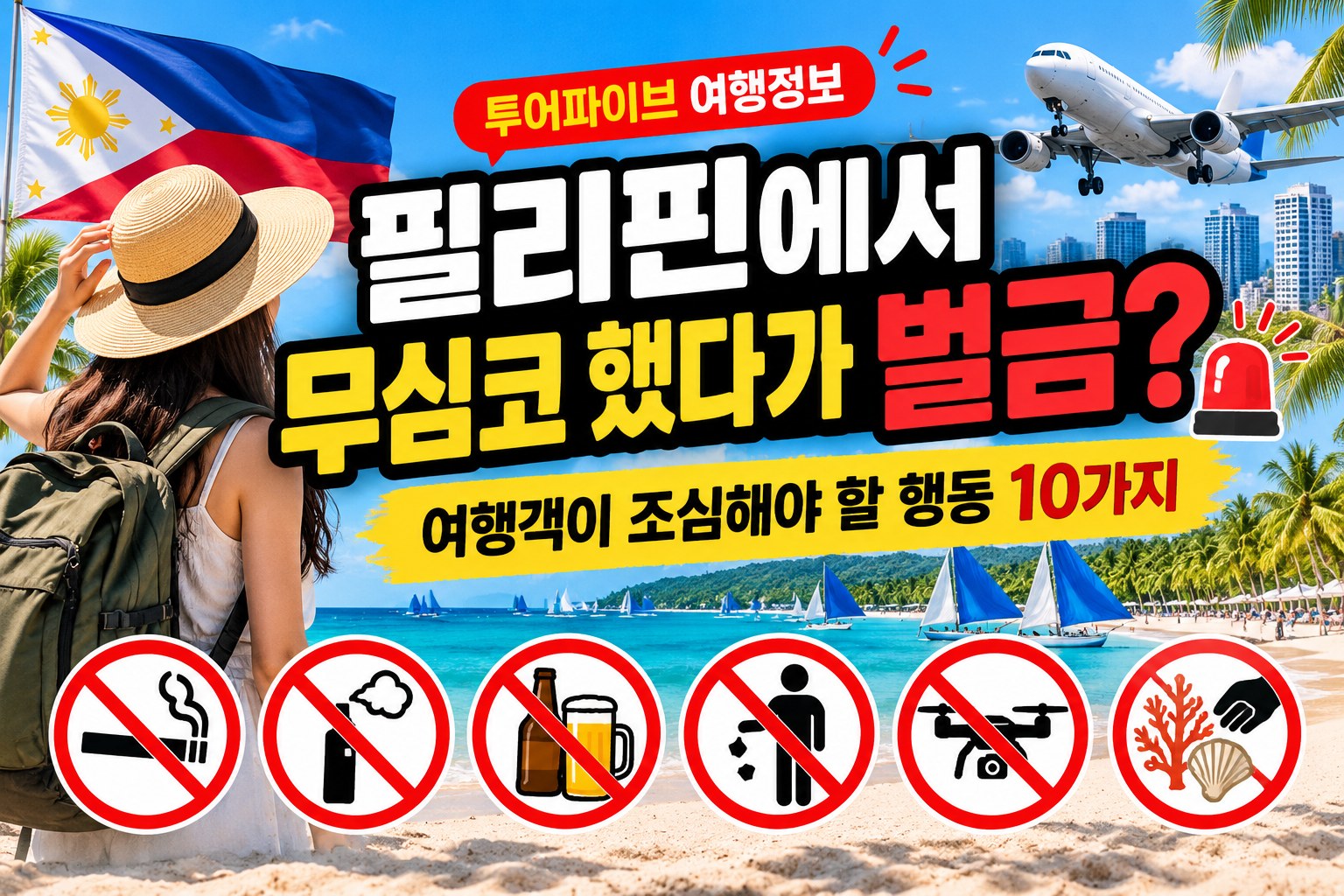 필리핀에서 무심코 했다가 벌금? 여행객이 조심해야 할 행동 10가지