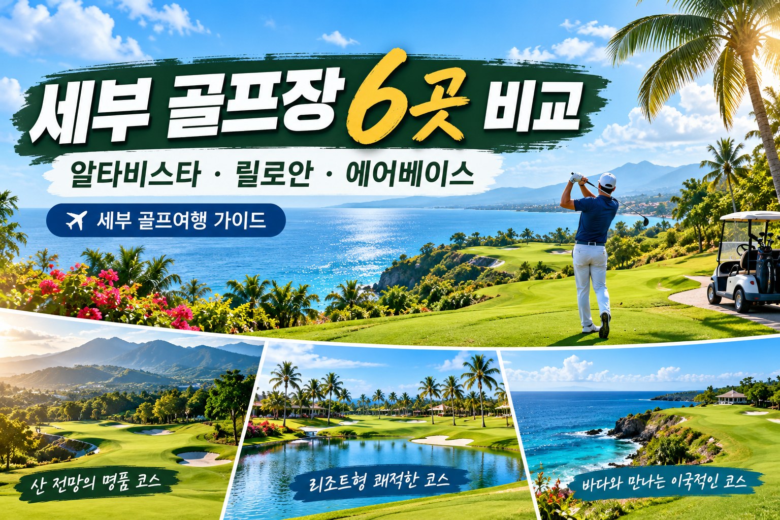 세부 골프장 어디가 좋을까? 알타비스타·릴로안·에어베이스 등 6곳 비교
